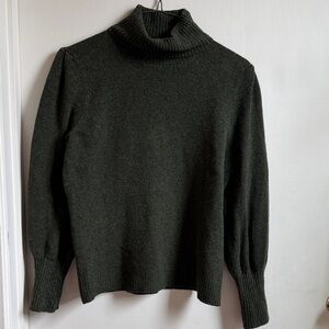 J. Crew Forest Green Turtleneck Sweater